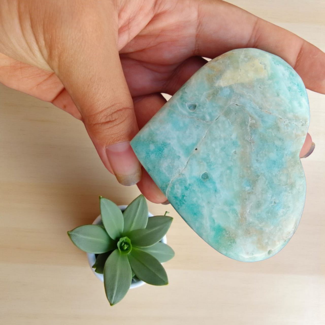 Calming Blue Aragonite | Crystal for Communication & Stress Relief | Throat Chakra Stone - Image 5