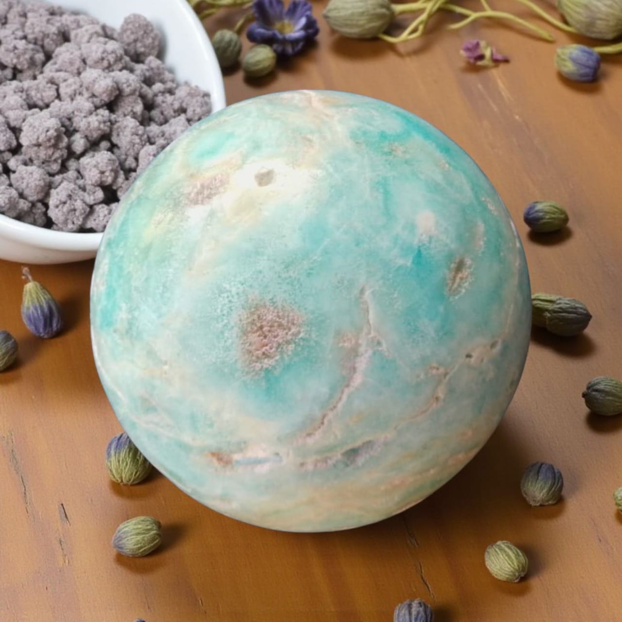 Calming Blue Aragonite | Crystal for Communication & Stress Relief | Throat Chakra Stone - Image 8