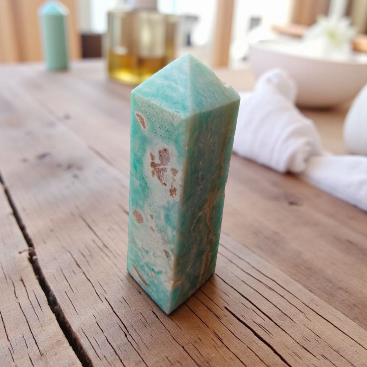 Calming Blue Aragonite | Crystal for Communication & Stress Relief | Throat Chakra Stone - Image 9