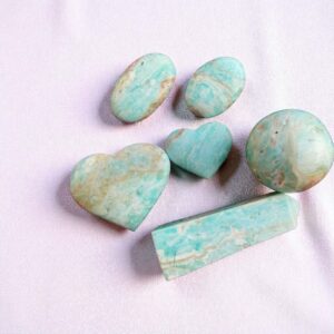 Calming Blue Aragonite | Crystal for Communication & Stress Relief | Throat Chakra Stone