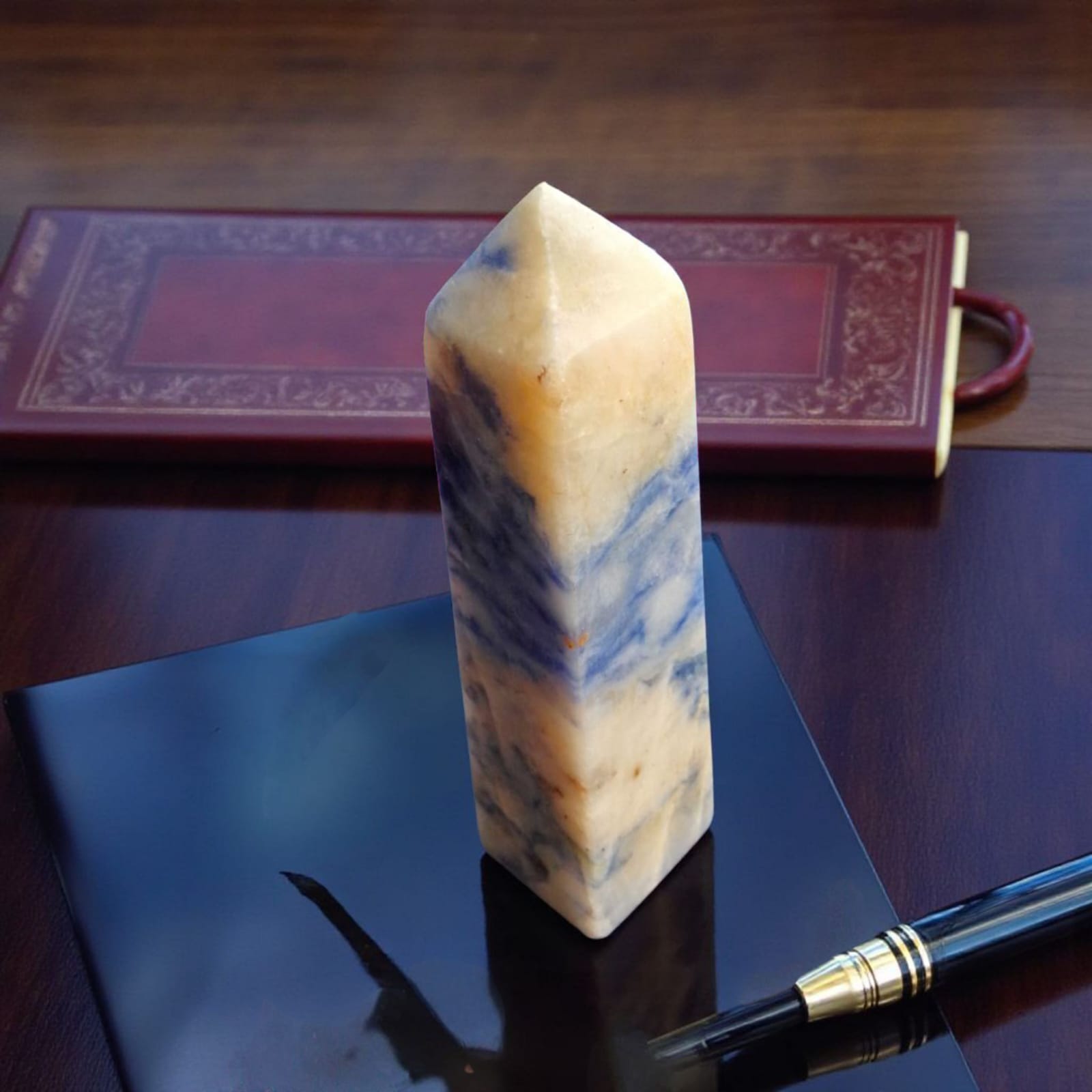 Afghanite Tower | High Vibration Stone for Intuition & Psychic Ability | Third Eye Chakra Crystal - Image 2