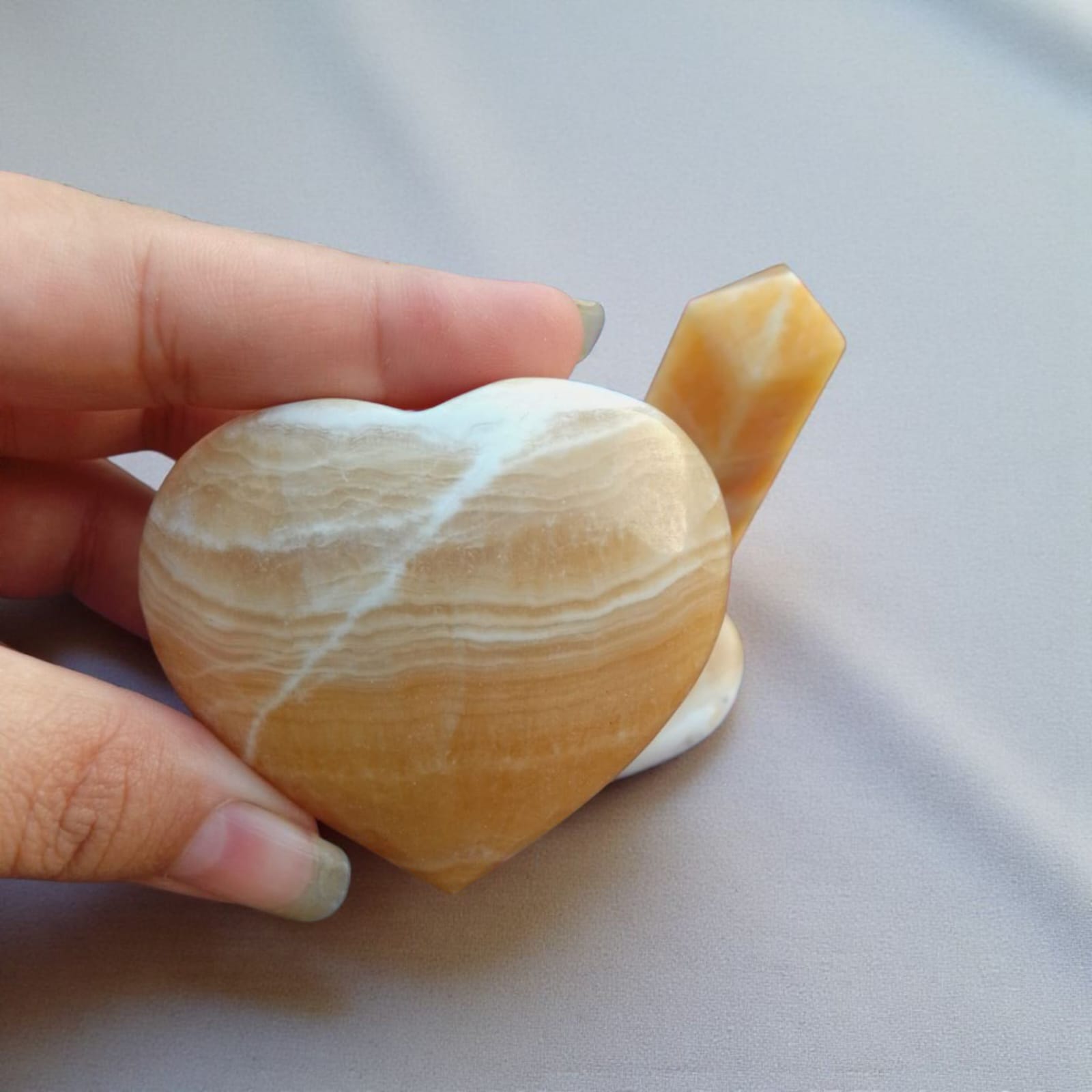 Orange Calcite | Crystal for Creativity & Joy | Sacral Chakra Energy Booster - Image 6