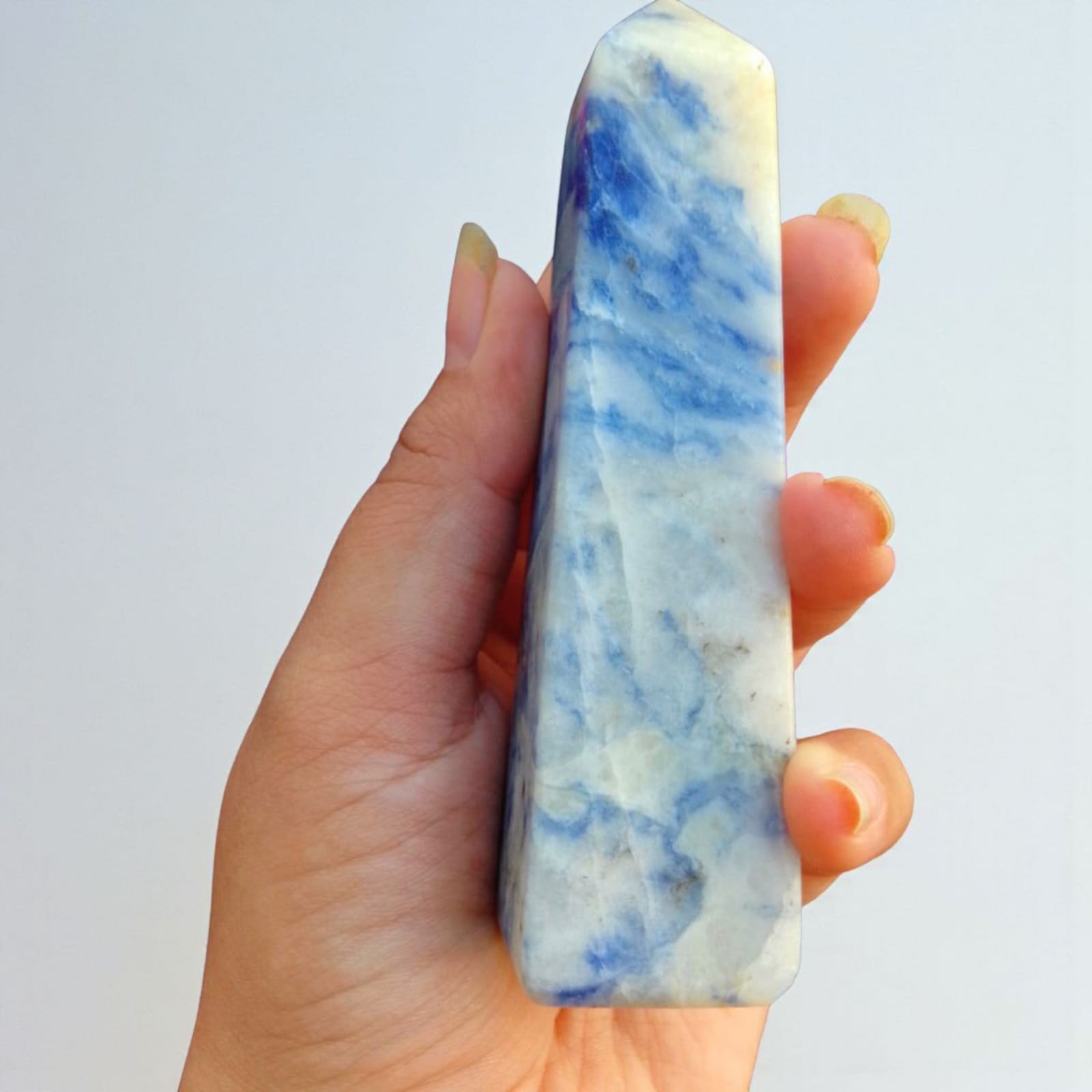 Afghanite Tower | High Vibration Stone for Intuition & Psychic Ability | Third Eye Chakra Crystal - Image 5