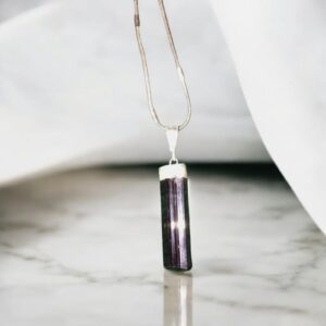 Black Tourmaline Pendant | Ultimate Protection Crystal Necklace | EMF & Negative Energy Shield